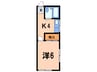アメニティハウス 1Kの間取り