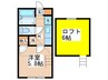 グランドール高円寺 1Kの間取り
