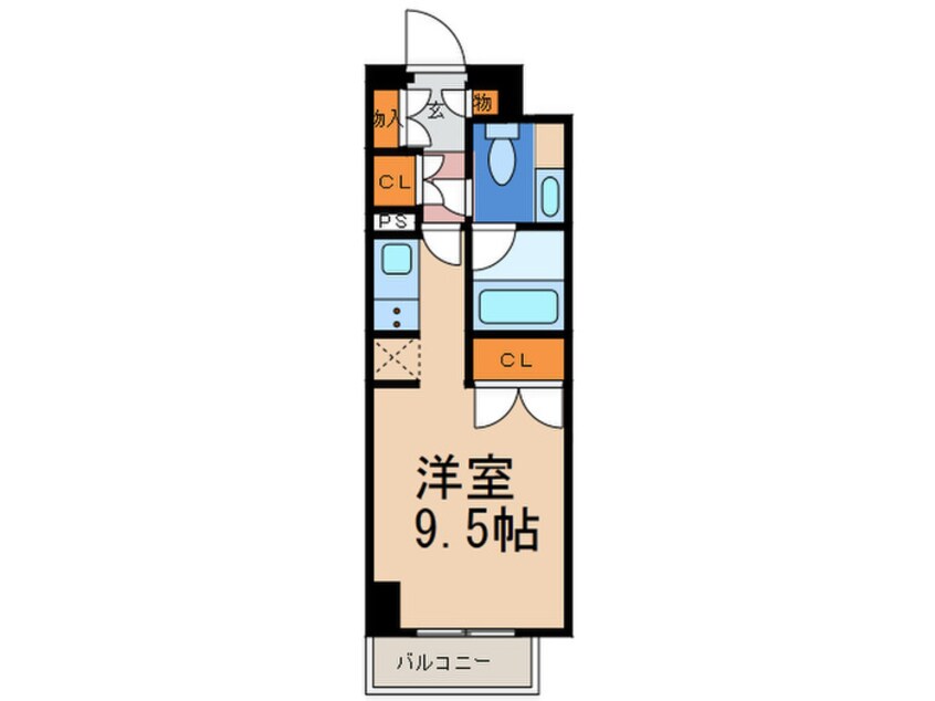 間取図 ﾊﾟｰｸｱｸｼｽ台東根岸　２階～８階