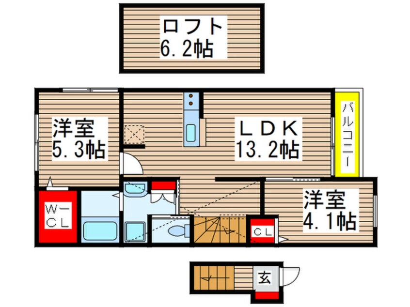 間取図 プランドールおゆみ野