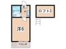 YKマンション 1Kの間取り