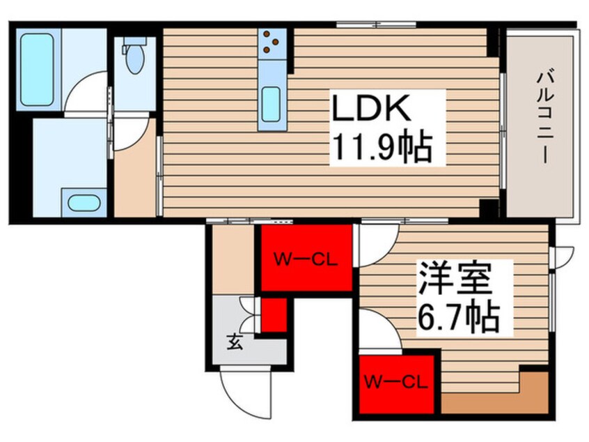 間取図 Shamaison　ベリエ・クレール