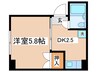 アゼリアガーデン 1DKの間取り