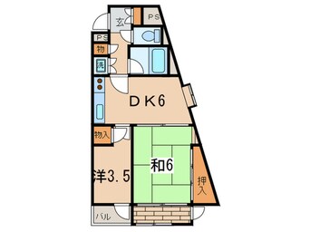 間取図 ホ－ムズ駒沢