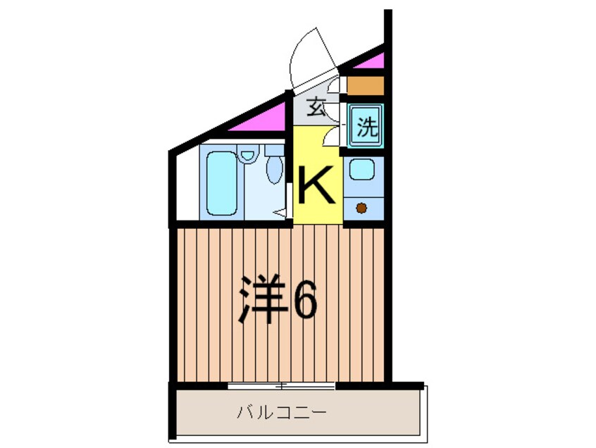 間取図 ホ－ムズ駒沢