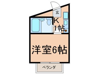 間取図 ホ－ムズ駒沢