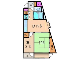 間取図 ホ－ムズ駒沢