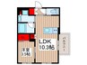 ザ・パークハビオ蕨 1LDKの間取り