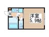BUNCA北千住 1Kの間取り