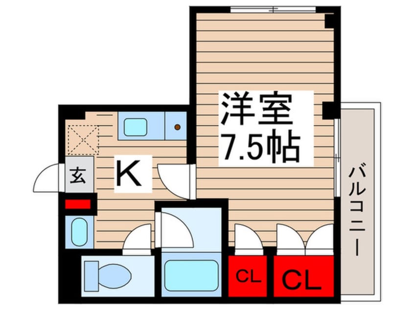 間取図 クレール柏