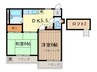 アセッツ砧 2DKの間取り