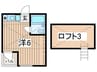 アップルハウス佐野 1Rの間取り