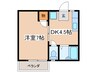 ハイツピュア 1DKの間取り