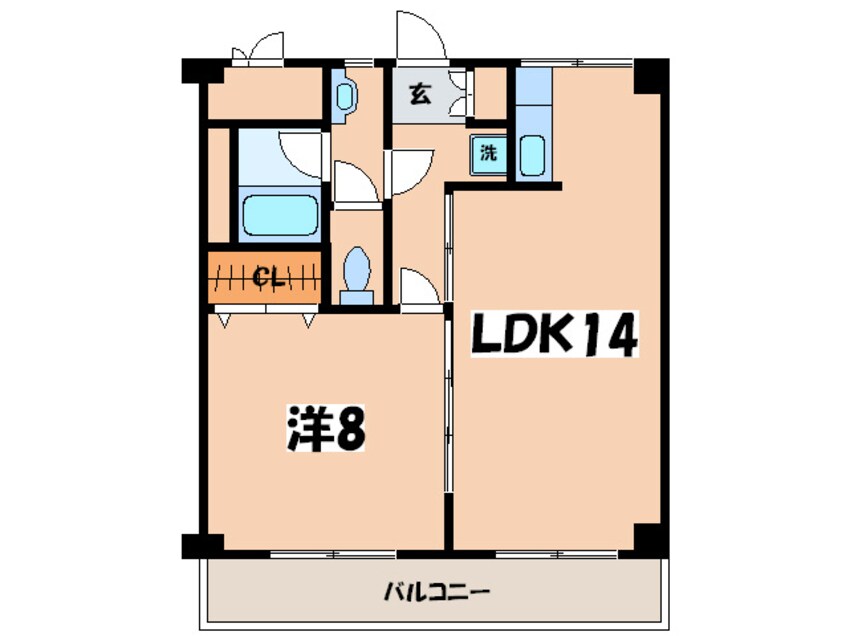 間取図 ルミエ－ル北里