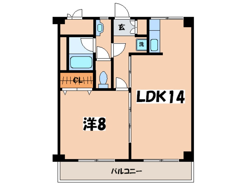 間取図 ルミエ－ル北里