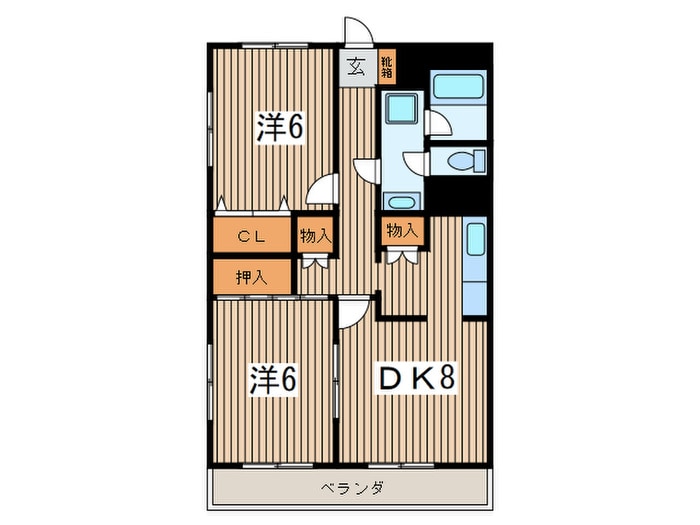 間取り図 エ－ル・ル－ジュ平塚