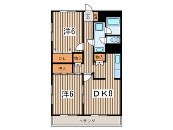 間取図 エ－ル・ル－ジュ平塚