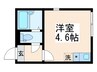 シャンテお花茶屋Ⅱ 1Rの間取り