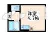 シャンテお花茶屋Ⅱ 1Rの間取り