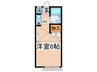トムハイツⅡ 1Kの間取り
