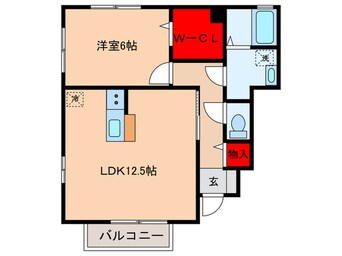 間取図 コンフォールヴァンテB