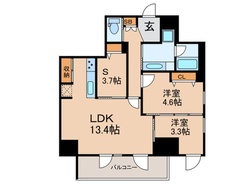 間取図 LaSante麹町