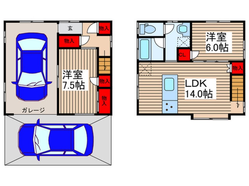 間取図 自然回帰の家　へ号棟