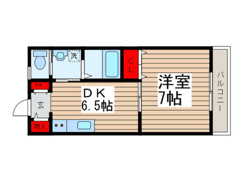 間取図 サニーサイド高砂