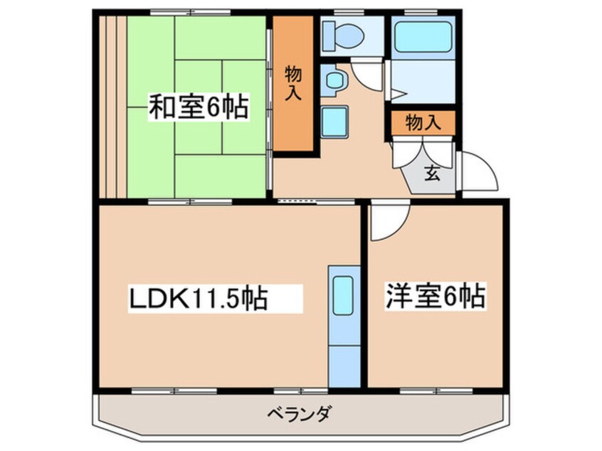 間取図 浜野ハイツ