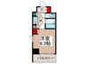 CITY　SPIRE新富町 1Kの間取り