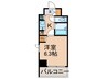 CITY　SPIRE新富町 1Kの間取り