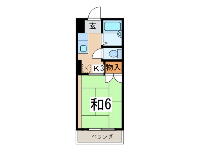 間取図 びんごハイツⅡ