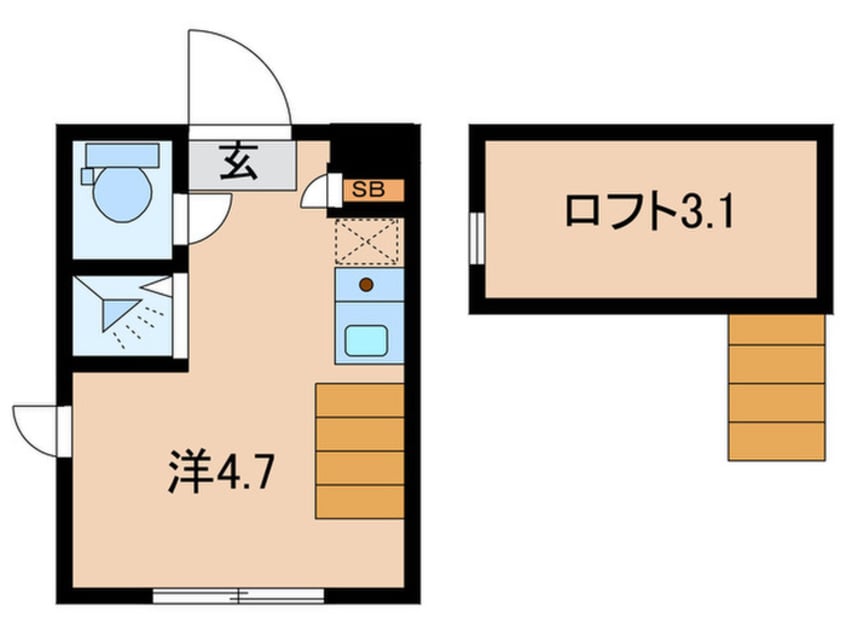 間取図 ハーモニーテラス桜上水Ⅲ