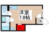 MQuarto松戸新田 1Rの間取り