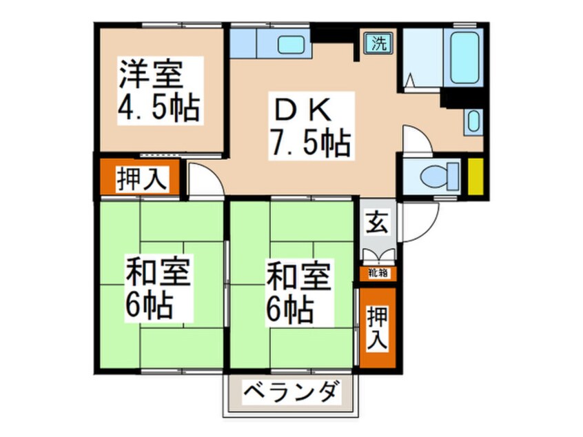 間取図 シーウェスト Ⅲ