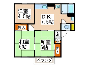 間取図 シーウェスト Ⅲ