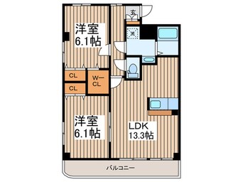 間取図 サンモ－ルスクエア