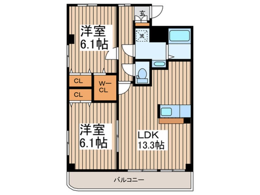 間取図 サンモ－ルスクエア