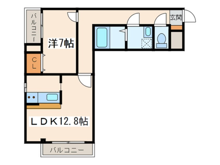 間取図 ＦＥＬＩＣＥ　ＣＩＴＴＡ