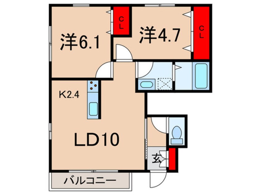 間取図 イーストヒルズ