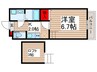 アフェット幕張Ⅲ 1Kの間取り