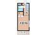 富士ハイツ 1Kの間取り