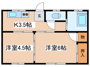 間取図 小野アパ－ト２