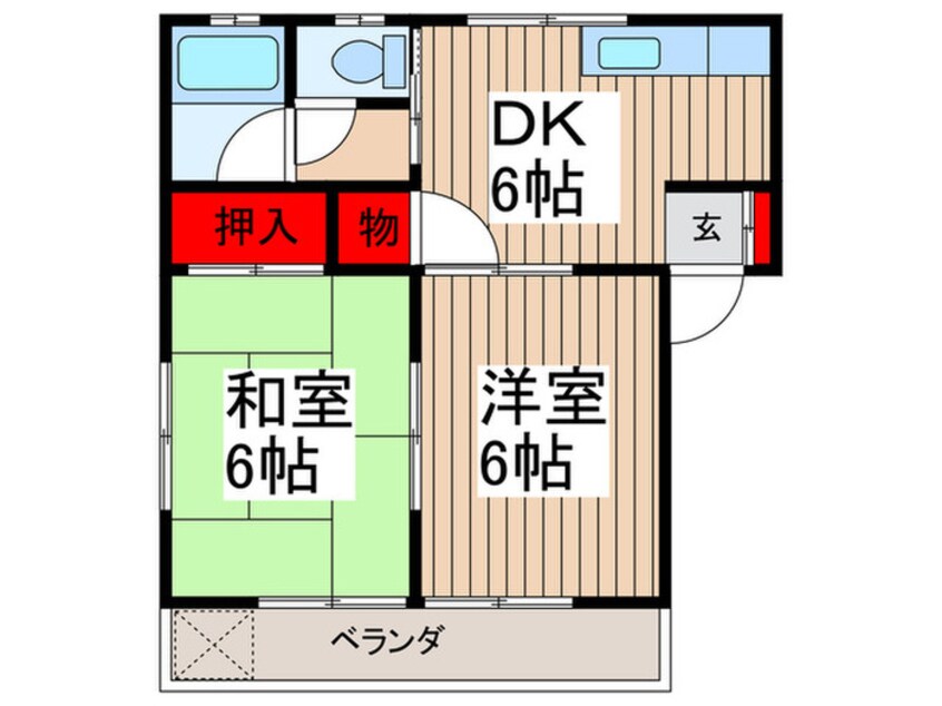 間取図 三上ハイツⅡ