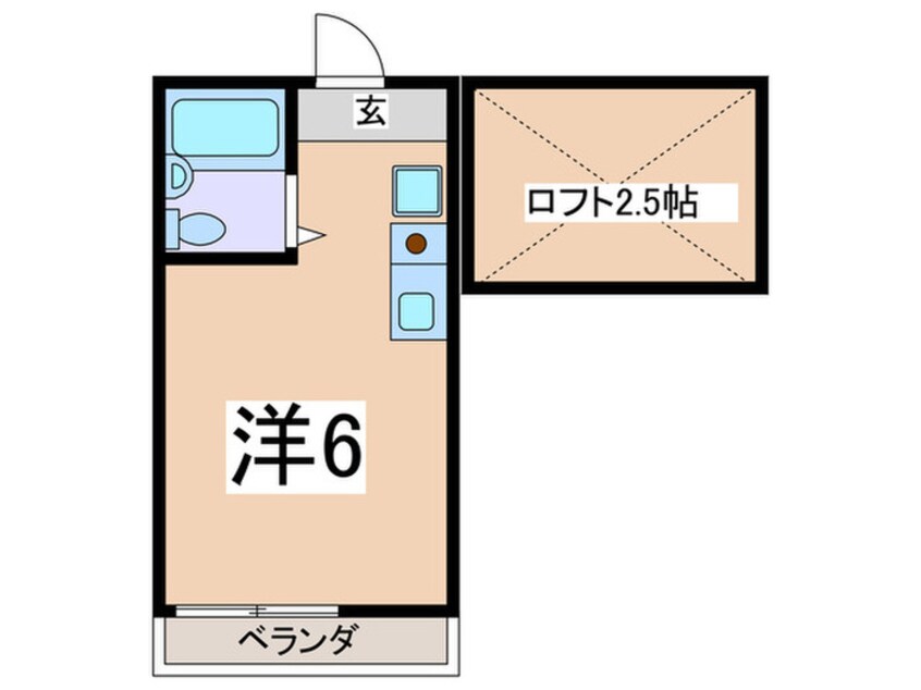 間取図 リバ－ハイツ