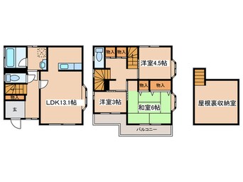 間取図 町田市野津田町戸建