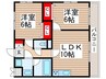 オークレア 2LDKの間取り