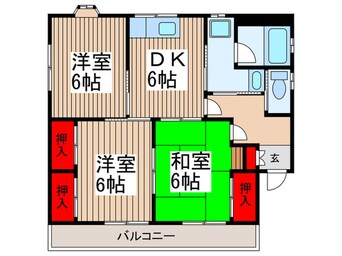 間取図 コーポ仲澤