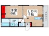 サンハイツ 1LDKの間取り