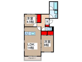 間取図 仮）MガーデンパレスV